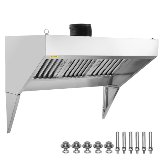 Vevor Commercial Exhaust Hood - 7Ft Food Truck Hood Exhaust for Kitchen Restaurant