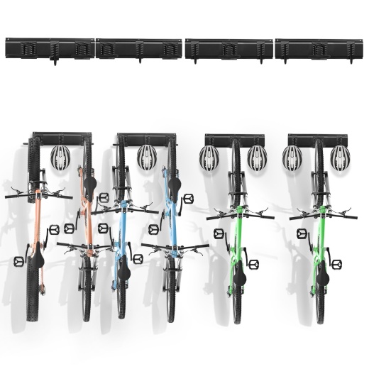 Vevor Bike Storage Rack - 6 Bike Racks and 6 Helmets Hooks