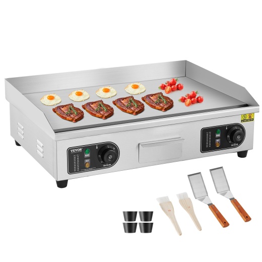 Vevor Commercial Electric Griddle - 2800W Countertop Flat Top Grill