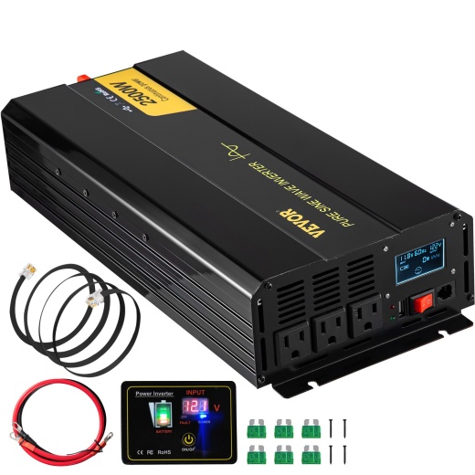 Vevor Pure Sine Wave Inverter, 2500 Watt DC to AC Power Inverter