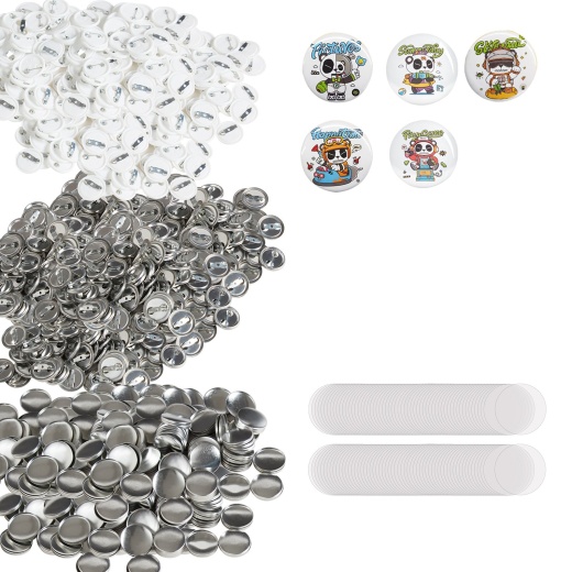 Vevor 1" 25Mm Button Badge Parts Supplies for Button Maker Machine - 500 Sets