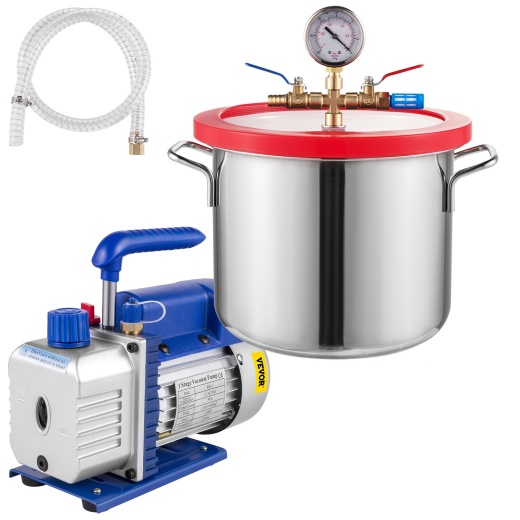 Vevor 1.5 Gallon Vacuum Degassing Chamber Kit