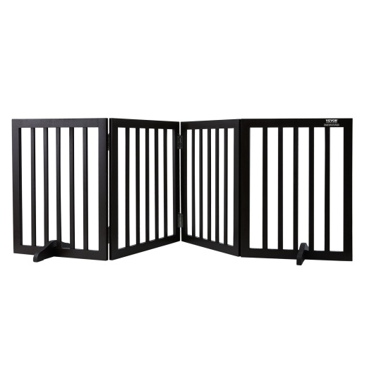 Vevor Free Standing Dog Gate, 24" H x 80.3" W Freestanding Pet Gate