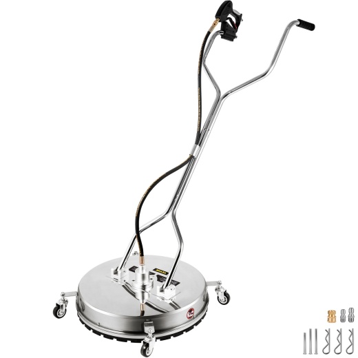 Vevor Flat Surface Cleaner Pressure Surface Washer 24'' Max.4000 Psi Dual Handle