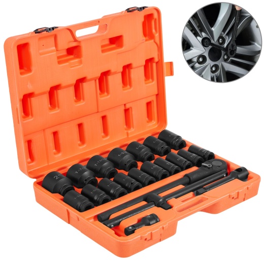 Vevor Impact Socket Set 3/4 Inches - 22 Piece Deep Impact Socket Assortment