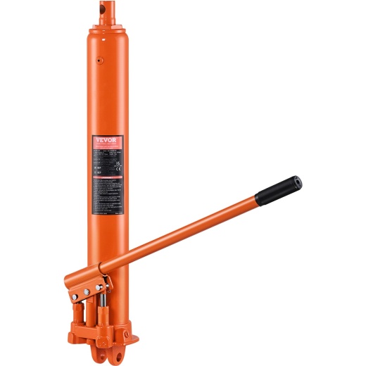 Vevor Hydraulic Long Ram Jack 8 Ton Clevis Base Engine Hoist Cylinder Dual Pump