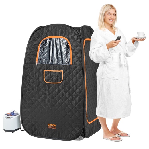 Vevor 1200W Personal Steam Sauna Tent Loss Weight Detox Therapy Spa Compact