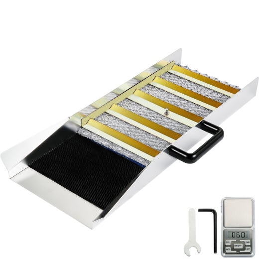 Vevor Aluminum Alloy Sluice Box - Compact 24" Mini Sluice for Gold Prospecting