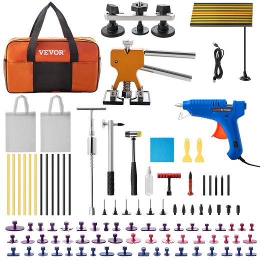 Vevor Dent Removal Tool - 89 Pcs Paintless Dent Repair Kit