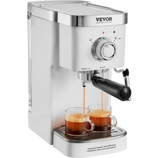 Vevor Espresso Coffee Machine - 15Bar Semi-Automatic Espresso Maker