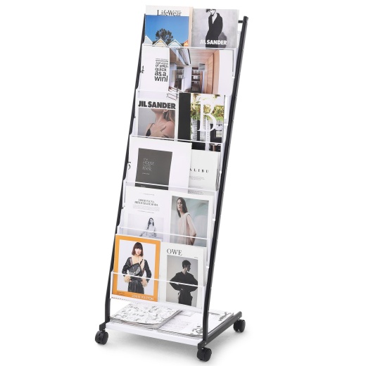 Vevor Brochure Display Rack, 6-Tier Magazine Literature Display Stand