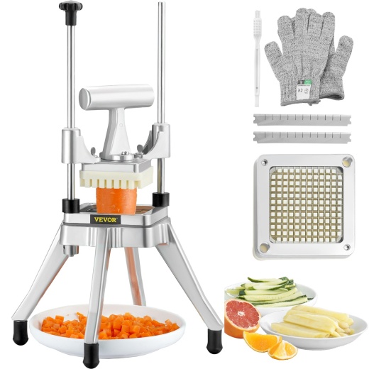 Vevor Commercial Vegetable Fruit Chopper - Heavy Duty Food Dicer for Efficient Food Preparation