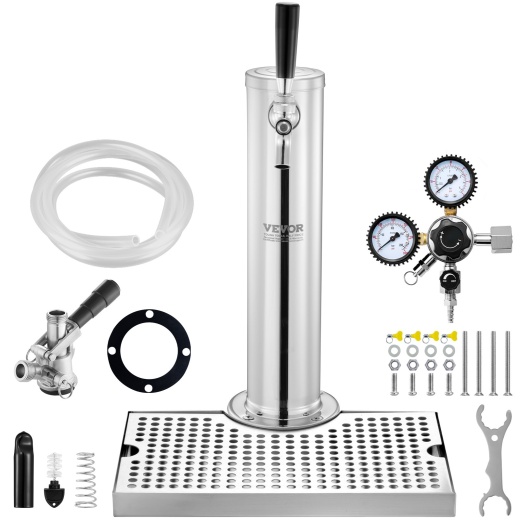 Vevor Kegerator Tower Kit - Premium Single Tap Beer Conversion Kit