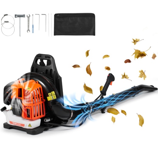 Vevor Backpack Leaf Blower - 52Cc 2-Cycle Leaf Blower with 1.37L Fuel Tank