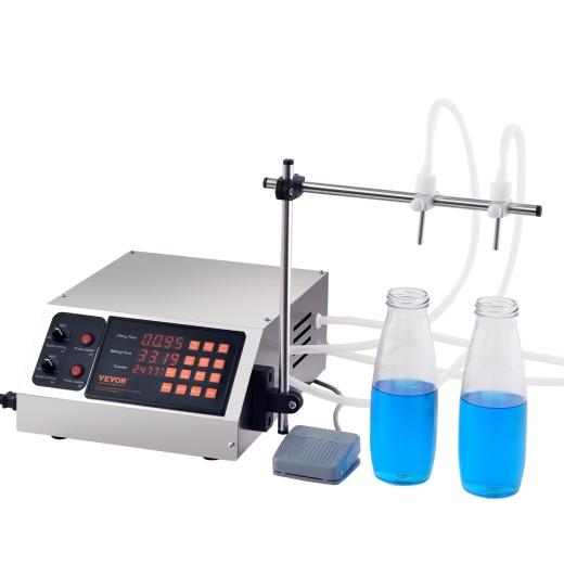 Vevor Liquid Filling Machine - Automatic Bottle Filler Machine for Milk, Water, Wine, Beverage, Soy Sauce, Vinegar, Alcohol