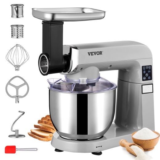 Vevor 6 In 1 Stand Mixer - 450W Multifunctional Electric Mixer