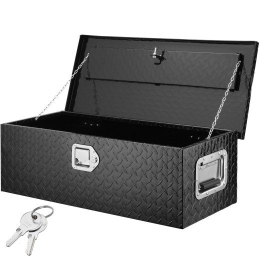 Vevor Heavy Duty Aluminum Truck Bed Tool Box - Diamond Plate Storage Chest