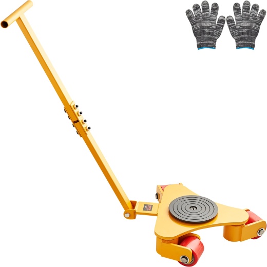 Vevor Machinery Skate Dolly, 6614 LBS/3T Industrial Machinery Mover With Handle