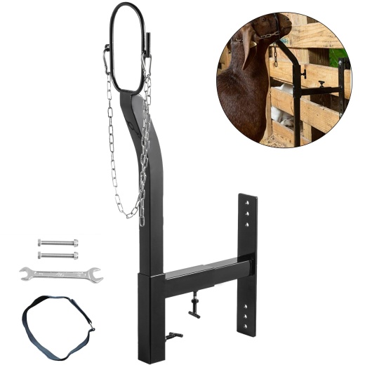 Vevor Livestock Stand Steel Gate Attachment Nose Loop Headpiece for Sheep & Goats