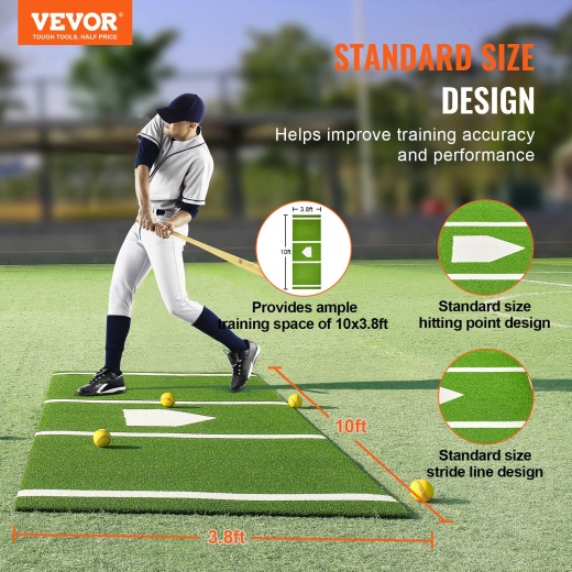 Vevor Baseball Softball Hitting Batting Mat