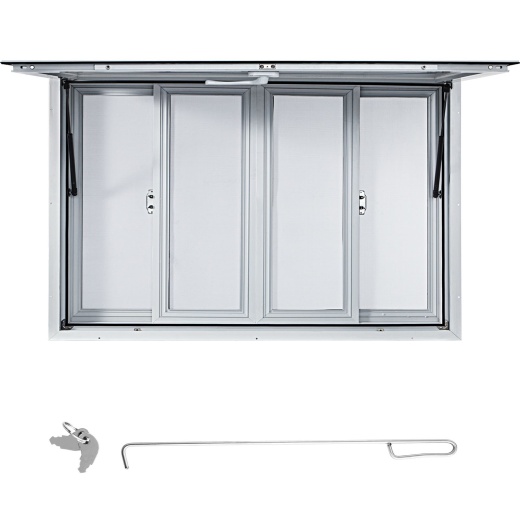 Vevor Concession Window - 60 x 36 Inch Aluminum Alloy Food Truck Service Window