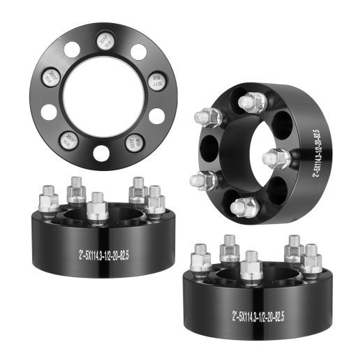 Vevor 2" 5"X4.5" Wheel Spacers Wheel Adapters 5 Lug Forged Spacer 4 Pcs Black
