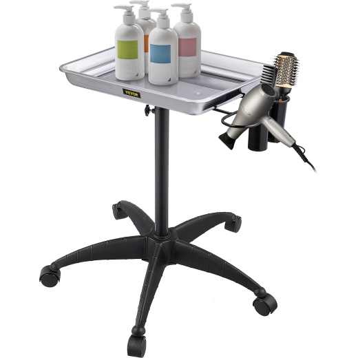 Vevor Mayo Stand Medical Tray - Adjustable Stainless Steel Salon Tray