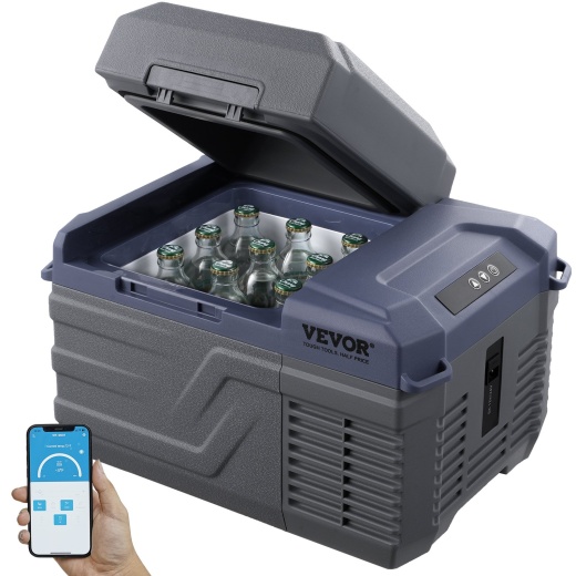 Vevor Portable Car Refrigerator Freezer Compressor 12 L Single Zone For Car Home