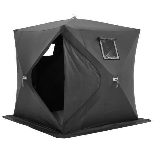 Vevor 3-4 Person Ourdoor Portable Ice Shelter Pop-Up Ice Fishing Shanty Tent