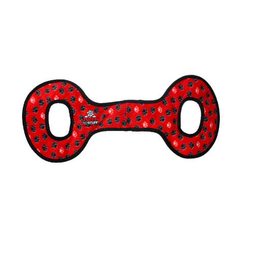 Tuffy No Stuff Ultimate Tug-O-War Red Paw