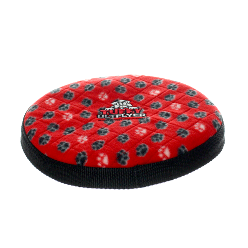 Tuffy Ultimate Flyer Red Paw - Durable and Safe Dog Toy for Outdoor Play