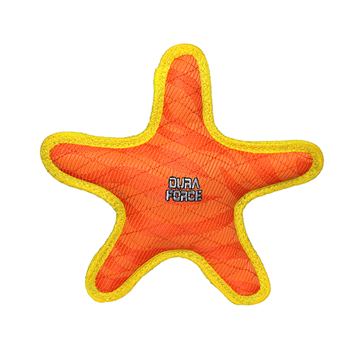 Duraforce Star Tiger Orange-Yellow Chew Toy