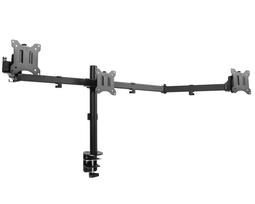 Flush To Wall Triple Monitor Desk Mount - Vivo STAND-V103C