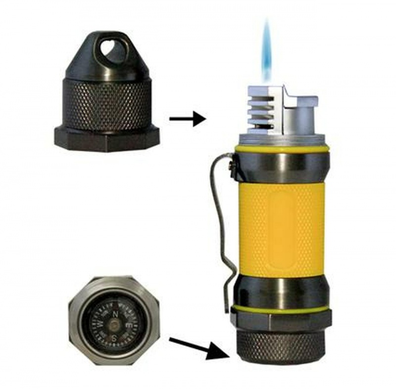 Visol Storm Gunmetal / Yellow High Altitude Windproof Lighter
