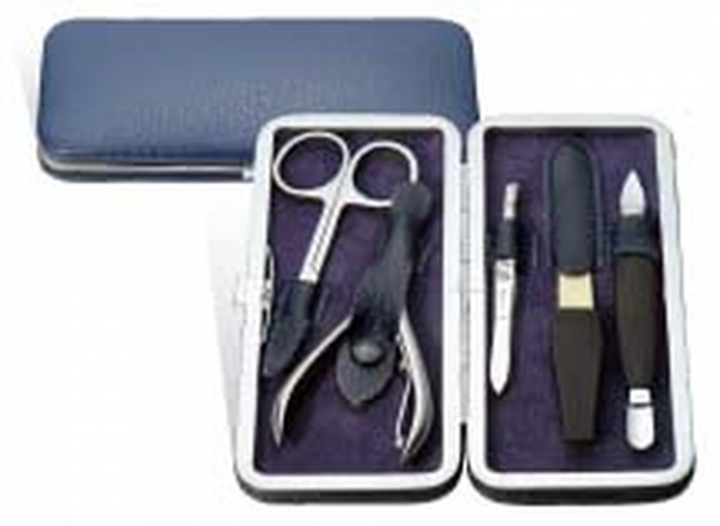 Visol Groom Leather And Stainless Steel Manicure Kit