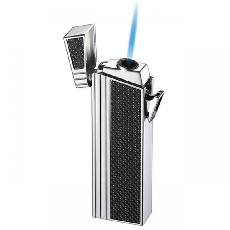 Caseti Chrome Double Designed Compact Torch Flame Lighter