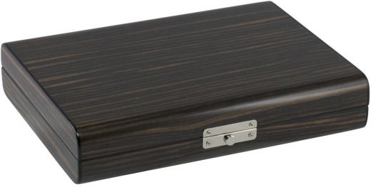 Visol Ebony Wood Travel Cigar Humidor With Humidifier