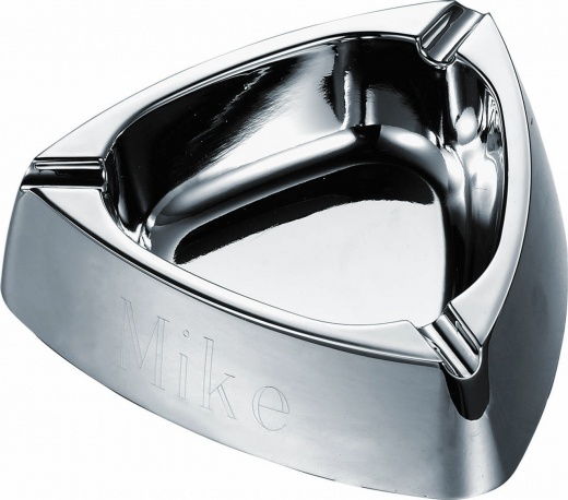 Visol Deepdish Triangular Zinc Alloy Mirror Finish Cigarette Ashtray