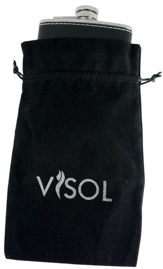 Visol Black Velvet Pouch With Logo