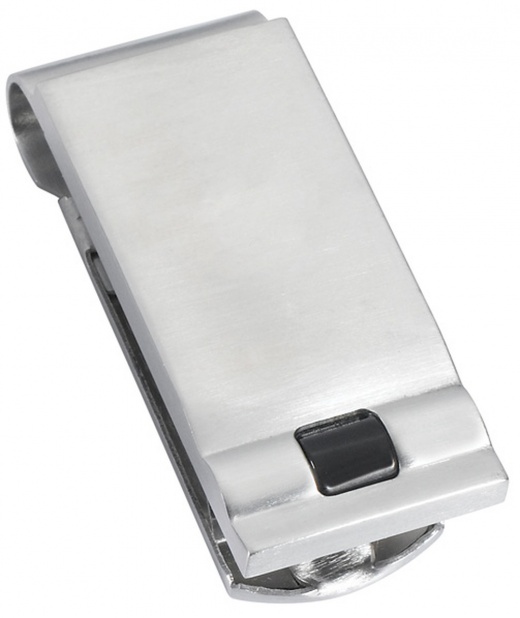 Visol Kuro Brushed Stainless Steel Money Clip