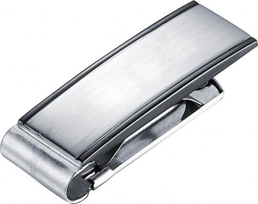 Visol Javier Brushed Gunmetal Stainless Steel Money Clip