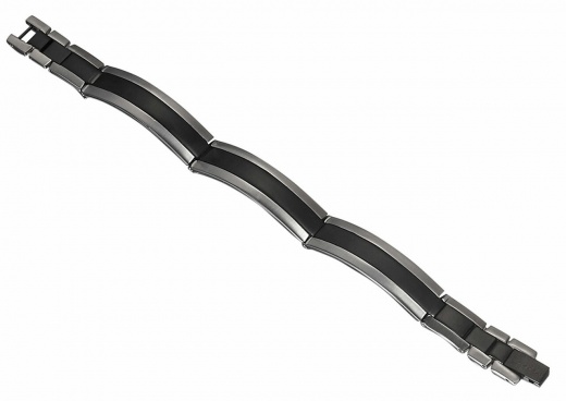 Caseti Intriga Stainless Steel and Gunmetal Bracelet