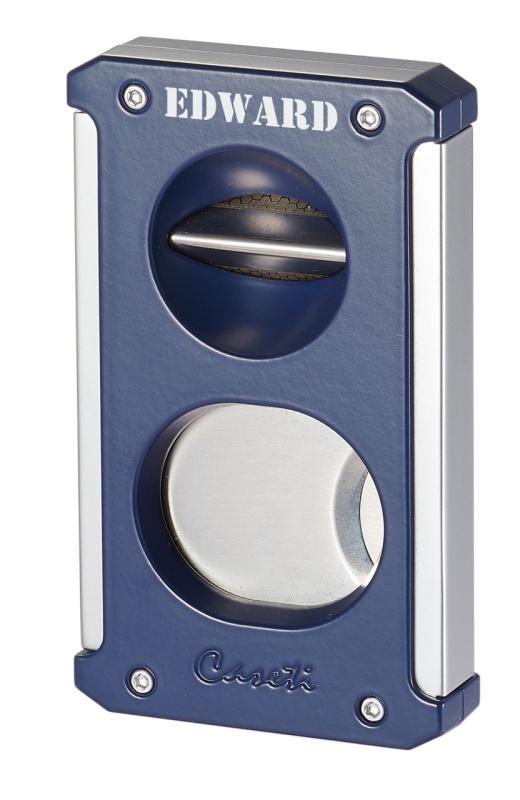 Caseti Trident Navy Blue Cigar Cutter