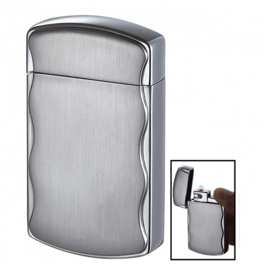 Visol Fireball Satin Chrome Cigarette Lighter