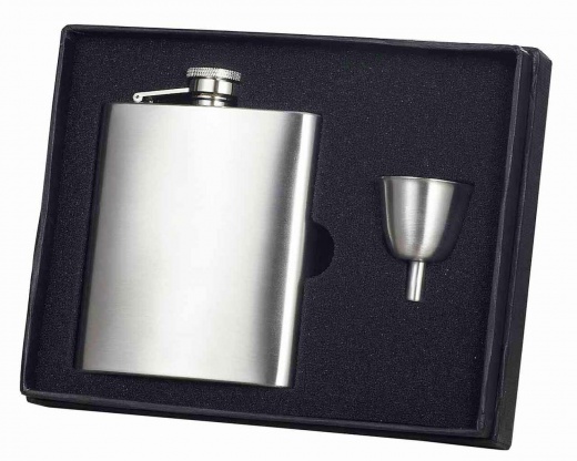 Visol Clarity Premium Quality 8Oz Flask Gift Set