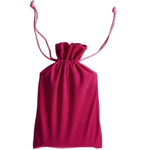 Visol Hot Pink Velvet Pouch for 6 oz Flasks