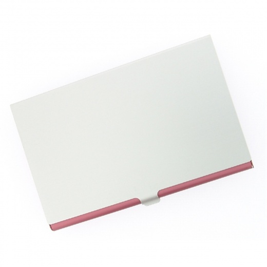 Red Aluminum Business Card Case