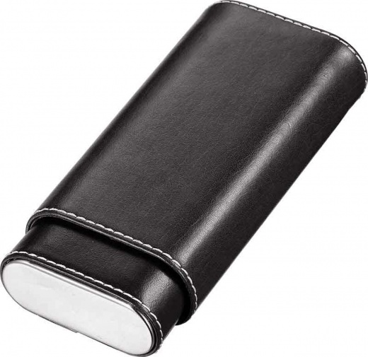Visol Santa Fe Black Leather Cigar Case - Premium Quality and Elegance