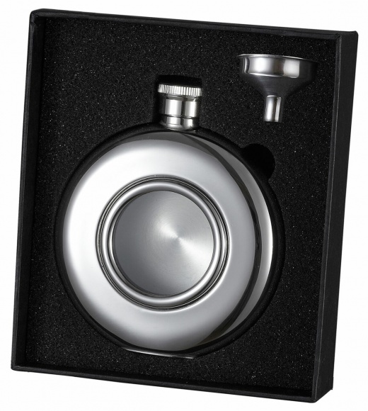 Visol Omaha Stainless Steel 5Oz Round Flask