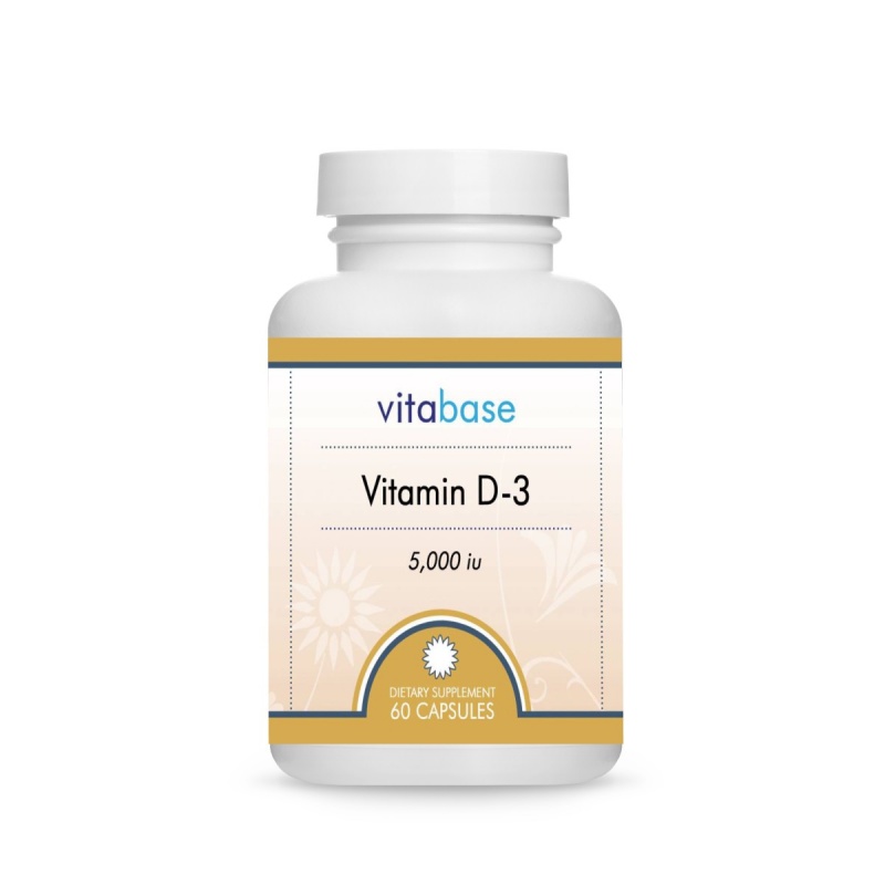 Vitamin D-3 (5000 Iu) 60 Capsules